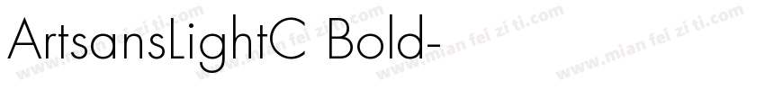 ArtsansLightC Bold字体转换